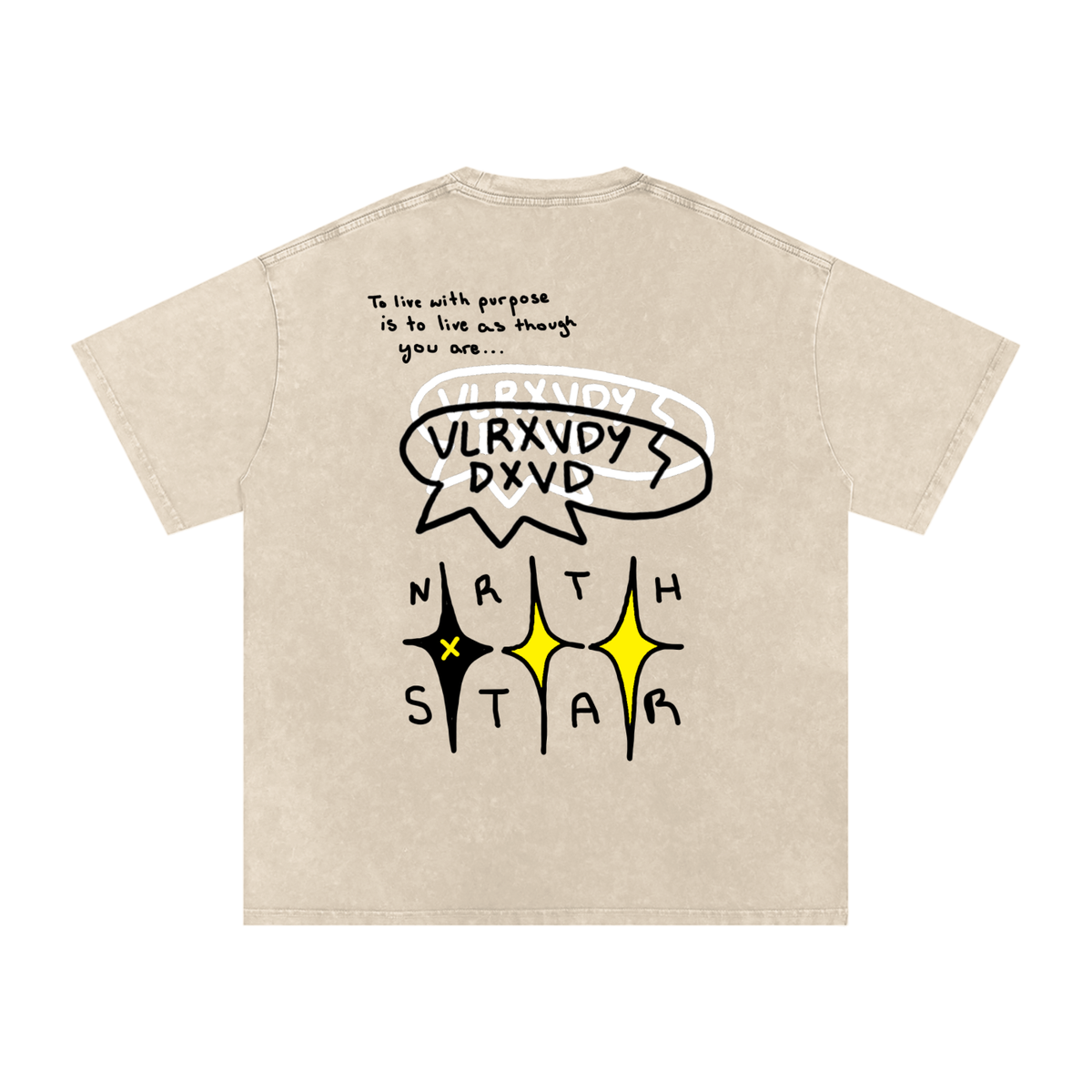LC Target Practice Tee in Apricot — unisex 100% cotton graphic t-shirt, image 2