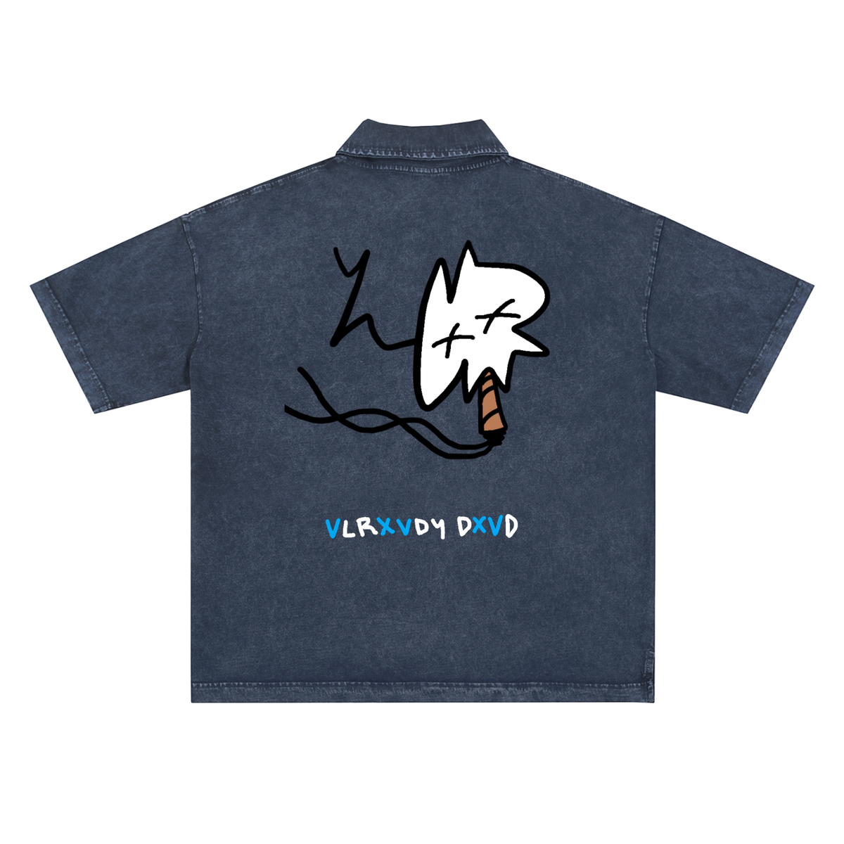 LC Pilot Polo in Royal Blue — heavyweight 100% cotton unisex polo shirt, image 2